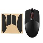 kwmobile Mouse Grip Tape Compatible with ASUS ROG Strix Impact II Grip Tape - Non-Slip Faux Leather - Black