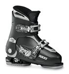 Roces Idea Up Children's Ski Boots, Adjustable, Children's Ski Boots, Black/Silver, 30-35