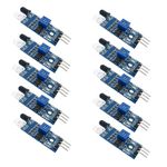 IR Infrared Obstacle Avoidance Sensor Module for Arduino Smart Car Robot 3-Wire Reflective Photoelectric for Arduino Smart Car Robot 10PCS