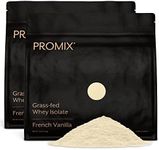 Promix Whey Protein Isolate Powder - Grass-Fed & 100% All Natural - ­Post Workout Fitness & Nutrition Shakes, Smoothies, Baking & Cooking Recipes - Gluten-Free & Keto-Friendly - Vanilla, 5 Pound