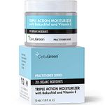 NEW! Cellugreen Organic Bakuchiol Triple Strength Face Moisturizer + Vitamin E for Women and Men, Vegan, Made in Canada 50ml