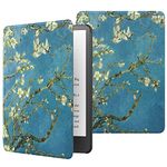 MoKo Case for 6.8" Kindle Paperwhite (11th Generation-2021) and Kindle Paperwhite Signature Edition, Lightweight Shell Cover with Auto Wake/Sleep for Kindle Paperwhite 2021 E-Reader, Almond Blossom