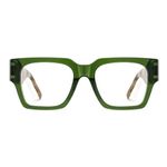 Zeelool Retro Square Eyeglasses Frame for Men with Non-prescription Clear Lens Dedee ZJGX535555, Zjgx535555-02 Green