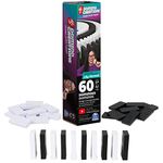 Spin Master Games H5 Domino Creations, 60-Piece Black/White Set by Domino Artist Youtuber Lily Hevesh Classic Family Game, for Adults and Kids Ages 5 and up