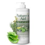 Nature's Aid Original Skin Gel: Award-Winning Multipurpose Skin Gel Formula Featuring Aloe Vera Gel Extract - 3X Factor. Works for After Sun Care, Dry, Flaky & Itchy Skin, Facial Acne, Skin Rashes, Bug Bites & Stings. For Face, Skin & Hair. 1 litre