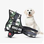 RvPaws Dog Harness Non-Pull Soft Padded Dog Body Harness Vest Heavy Duty with Straps and Handle and Adjustable - (X-Large, Army Print)