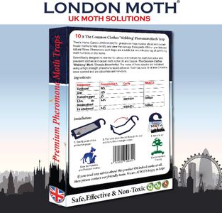 London Moth Killer Sticky Pheromone Traps, 10-Pack – Clothes & Carpet