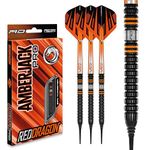 RED DRAGON Amberjack Pro 1 18 Gram Softip Premium Tungsten Darts Set with Flights and Stems