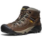 KEEN Men's Targhee 2 Mid Height Waterproof Wide WP Hiking Boot, Shitake/Brindle, 11 2E (Wide) US