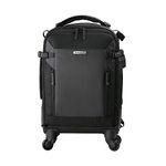 Vanguard Trolley Bag I VEO Select 55 BT I 1-2 DSLR or Mirrorless Cameras with lense upto300mm, 4-5 Lenses, Flash and Accessories I Upto 13 inch(33cm) Laptop I Tablet I Rain Cover Included, Black