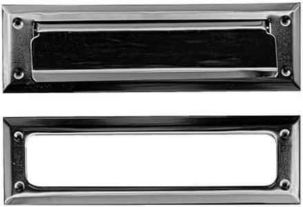 Solid Steel Satin Black Color | Mail Slot Fits to Most Doors | Outer Size 10 Inches by 3 inches | Set with Front and Rear Piece and Screws | Easy Installation and Long Lasting…