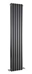 Hudson Reed HSA005 Salvia | Modern Double Panel Colosseum Designer Bathroom Radiator, 1800mm x 383mm, Anthracite, Set of 2 Pieces
