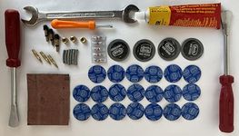 Cycle Tube Repair Puncture and Tool kit with Special Size of Spanner/Wrench