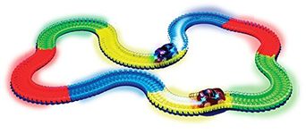 Magic Tracks 220-Piece Glow-in-the-dark Racetrack and Car Play Set