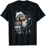 Native Wolf T Shirt For Native American Wolf lovers T-Shirt