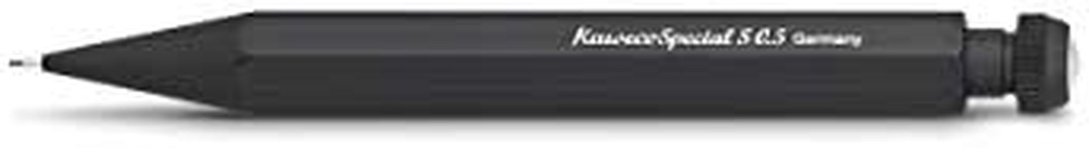 Kaweco Special S Mechanical Pencil 0.5 I Lead Pencil Made of High-Quality Aluminium in Octagonal Format I Mechanical Pencil 10.5 cm I Refillable Black with Eraser