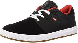 Globe Men's Mahalo SG Skate Shoe, Black Knit/red, 8 M US