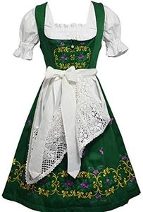 Dirndl Trachten Haus 3-Piece Long German Party Oktoberfest Dress (22)