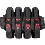 HK Army Magtek Paintball Harness Pod Pack 4+3 - Black/Red