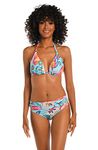 La Blanca Women's Halter Bikini Swimsuit Top, Multi//Breezy Beauty, 6