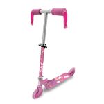 Zinc Two Wheeled Folding Light Up Explorer Scooter - Unicorn Design With Tassels and Bell, LED Wheels, Folding, Fold Down Handles, Non-Slip Deck, Height Adjustable, For Ages 3+, Great Gift Idea