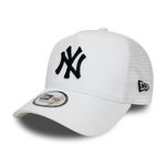 New Era New York Yankees A Frame Adjustable Trucker Cap League Essential White/Black - One-Size