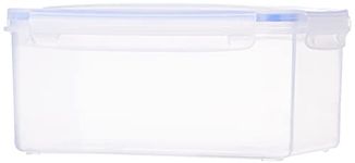 Aristo Lock & Fresh 302 Plastic Storage Container For Storing grains, pulses, rice, wheat etc - 2200 ML, Transparent Clear, large (LOCK&FRESH302), (22 x 15.5 x 14.5) cm