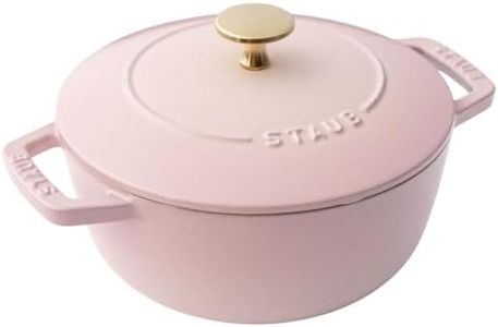 Staub Wa-NABE Sorbet Rose Z1032-761 Wanabe Sorbet Rose M 7.1 inches (18 cm) Pink Two-Handed Casting, Enameled Pot, Rice, Induction Compatible, Japanese Authentic Product