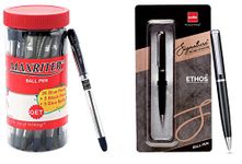 Cello Maxriter Ball Pens (Jar with 20 Blue Pens + 5 Black Pens + 5 Blue Refills) Signature Ethos Ball Pen