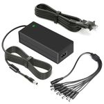 Security Camera Power Supply, 12V AC Adapter, for Lorex, Samsung, Q-See, Night Owl, Swann, Annke Cameras and CCTV DVR Surveillance System, with 8-Way Splitter Cable.