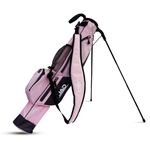 Sunday Golf Bag - Premium Everyday Sunday Golf Bag with Stand for Men, Women and Ladies, Ultra Lightweight, Easy to Carry Pitch n Putt Carry Bag (Pink)