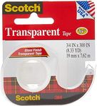 Scotch Transparent Tape, 19mm x 7.62m, 157S