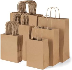 60pcs Brown Paper Bags with Handles Assorted Sizes Gift Bags Bulk, Kraft Paper Bags for Business, Shopping Bags, Retail Bags, Party Bags, Merchandise Bags, Favor Bags