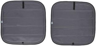 VANLUSIS Magnetic Insulated Rear Door Window Covers (Pair) for 2014–2026 RAM ProMaster Vans (Fits Bare Metal Window Frames), Blackout Privacy Sun Shades for Stealth Camping – Dark Gray