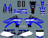 MXP Graphics DST0795 3M Custom Motorcross Stickers Motorcycle Decals Graphics Kit for YAMAHA YZ450F 2010 2011 2012 2013