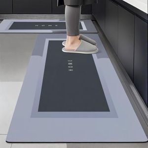 DAWNTREES 120x40cm + 40x60cm Kitchen Mats, 2PCS Kitchen Rugs, Kitchen Mats for Floor, Quick Dry, Super Absorbent Kitchen Rug Set for Kitchen, Floor, Office.