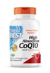 Doctor's Best, High Absorption CoQ10 with Bioperine (Coenzyme Q10), 400mg, 60 Vegan Capsules, Gluten-Free, SOYA-Free, Vegetarian