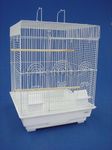 Flat Top Small Bird Cage Color: White