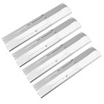 Onlyflame Universal Adjustable Stainless Steel Heat Plates - Heavy Duty Replacement Flavorizer Bars for Gas Grill - 4 Pack Burner Cover for Charbroil, Weber, Nexgrill - Extends from 11.75" up to 21" L