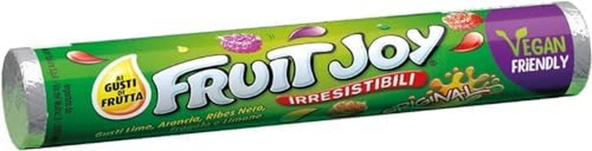 12 PACCHETTI CARAMELLE GOMMOSE FRUIT JOY FRUTTA IRRESISTIBILI TUBO SUCCO FRUTTA