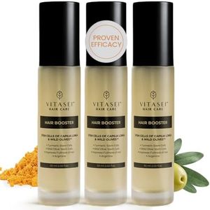 Hair Booster for Women & Men – Hair Revitalizing Serum with Capilia Longa & Arginine for Thick, Dry, Long, Damaged Hair – Peptide-Enriched Hair Tonic, 2 Fl Oz - Pack of 3