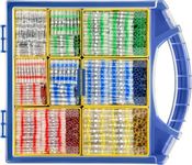 haisstronica 1000PCS Solder Seal Wire Connectors,Marine Grade Heat Shrink Wire Butt Connectors AWG 26-10 (5Colors/5Sizes) with Removable Storage Bins