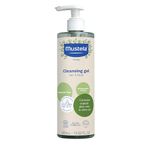 Mustela Certified Organic Cleansing Gel - 400ml Natural Hair & Body Wash with Olive Oil & Aloe Vera - Fragrance-Free, Tear-Free, Vegan & Biodegradable - For Baby, Kid & Adult