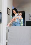 Crafted Gates Modern Fabric Baby Gate – Indoor Safety Gate with Premium Milliken Alpine Performance Fabric, Pet & Toddler Barrier, Designer Look – Easy Install – USA Made
