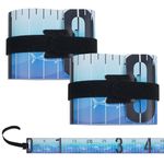 Soft Fishing Ruler Tape Measure, 2pcs Measuring Tape 90cm Waterproof PVC Fish Ruler Portable Folding Fish Measure Board Tool for Kayak Boat Outdoor Fishing Accessories(2 Packs)