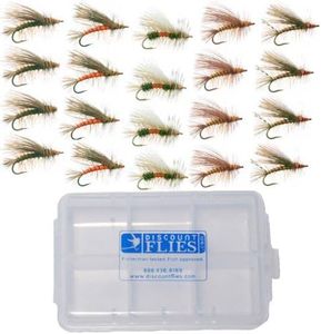 Stimulator Dry Fly Collection - 20 Stimulators + Fly Box