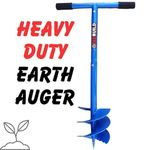 RedBuild Manual Earth Auger Hole Diger (6 Inch) | Post Hole Digger