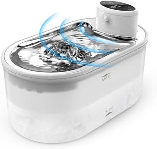 Tomxcute Battery Operated Cat Water Fountain,3.0L/102oz Wireless motion sensor Automatic Pet Fountain Cordless Dog Water Dispenser ,Ultra-Quiet and 2 Replacement Filters & for Cats, Dogs Multiple Pets