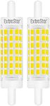 EXTRASTAR R7S LED Non-Dimmable 5 W 78 mm LED Bulb with Double Linear Effect 6500 K Equivalent to 40 W, 500 lm, Pack of 2 (Pack of 1) Cool White