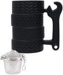 UCEC Tire Coffee Tea Mug Gift for Car Lovers Mechanics, Car Enthusiasts Gifts for Dad Man Birthday Gift, Ideal for Father's Day, 1 PACK